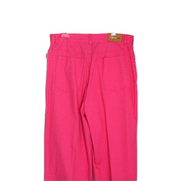 Evan Picone Twill Pants Straight Leg Pink High Waist 5 Pocket Size 10 NWT - Picture 11 of 13